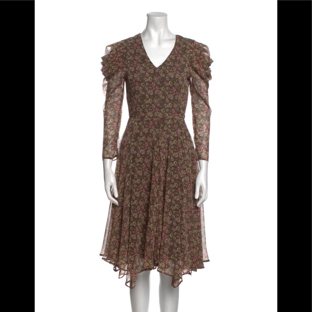 Walter baker floral midi length dress